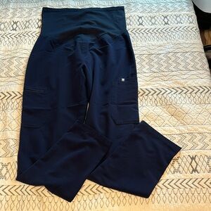 Maternity Fig Navy scrub pant